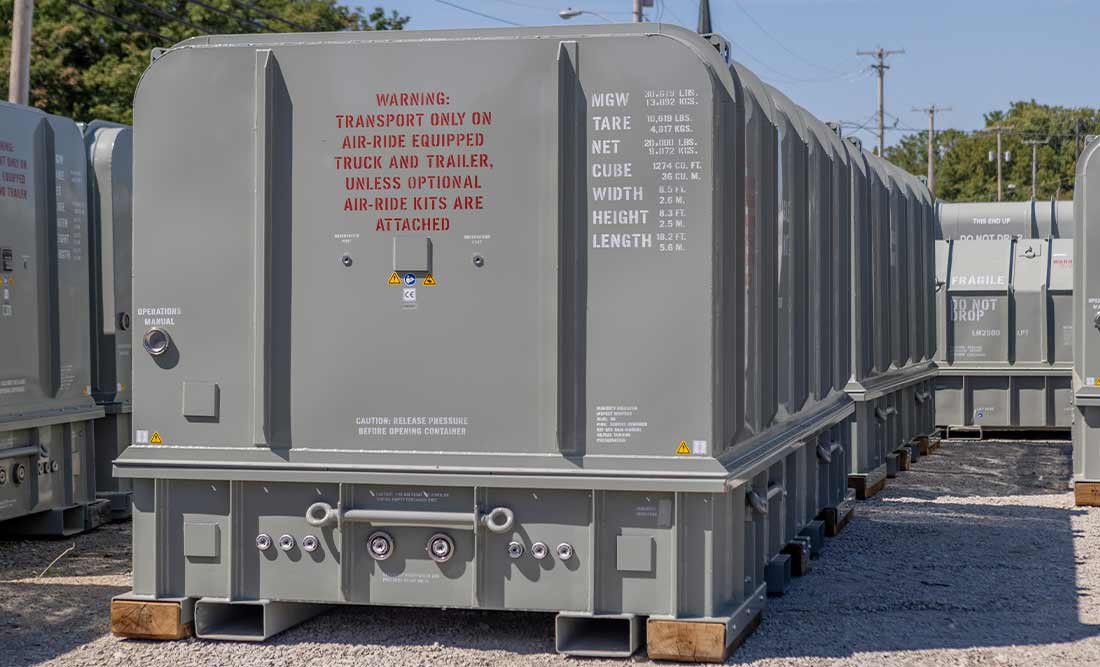 LM2500 Container at the Champion GSE warehouse