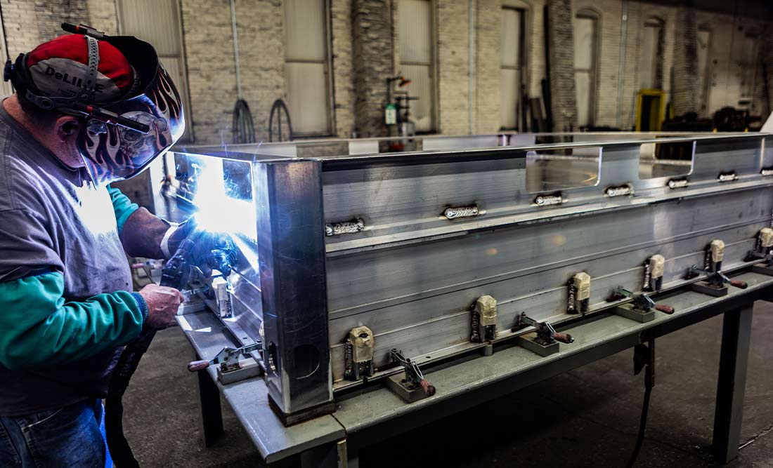 Welder at the Champion GSE